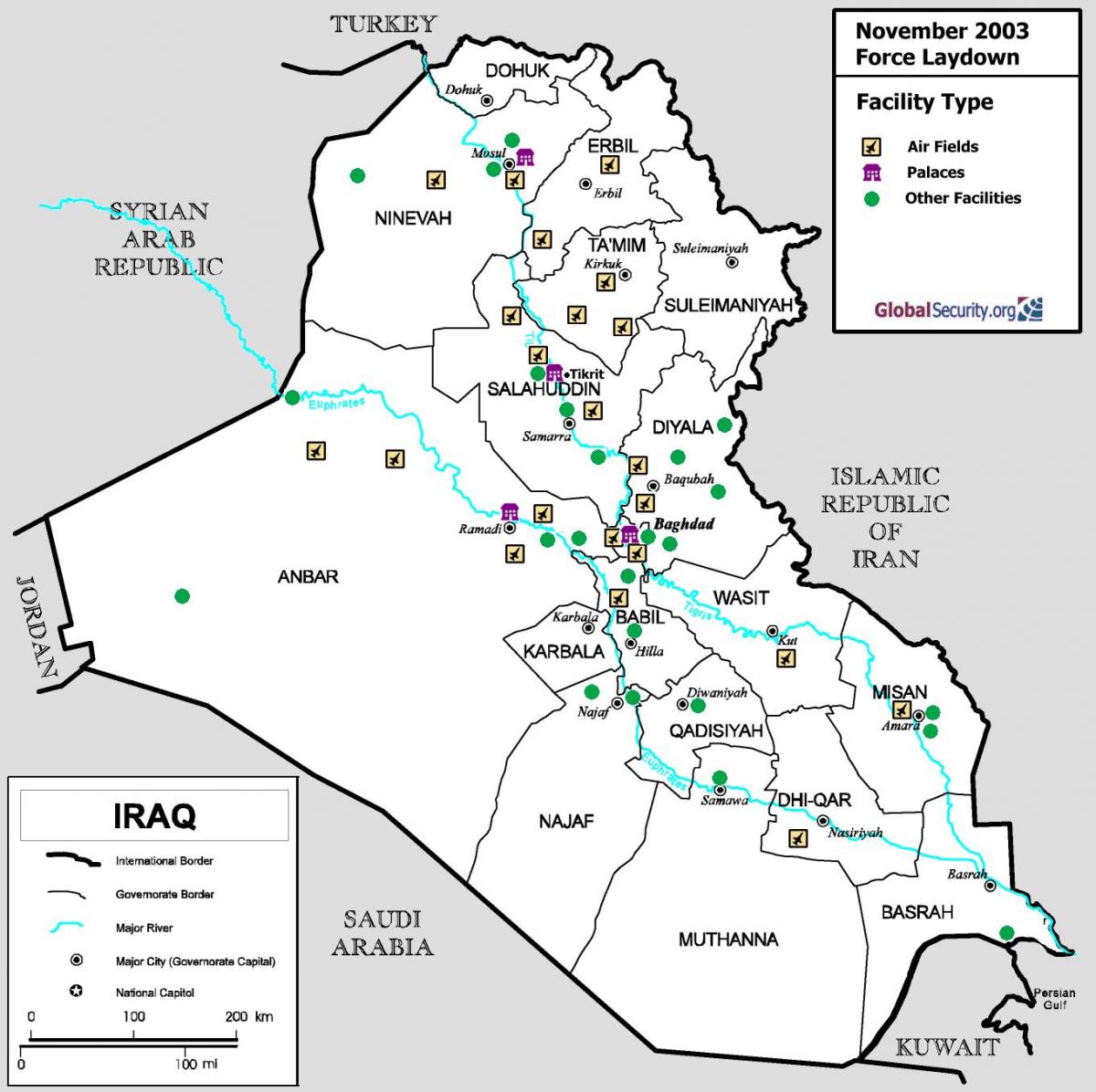 Harta Irak aeroporturi