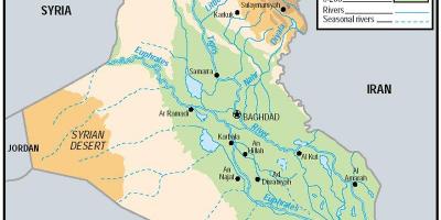 Harta Irak altitudine