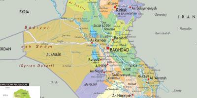 Irak orașe hartă