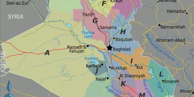 Harta Irak regiuni