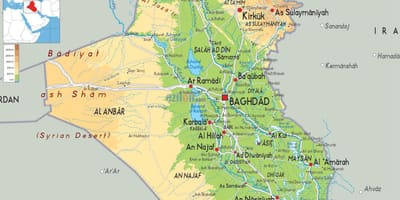 Harta Irak geografie